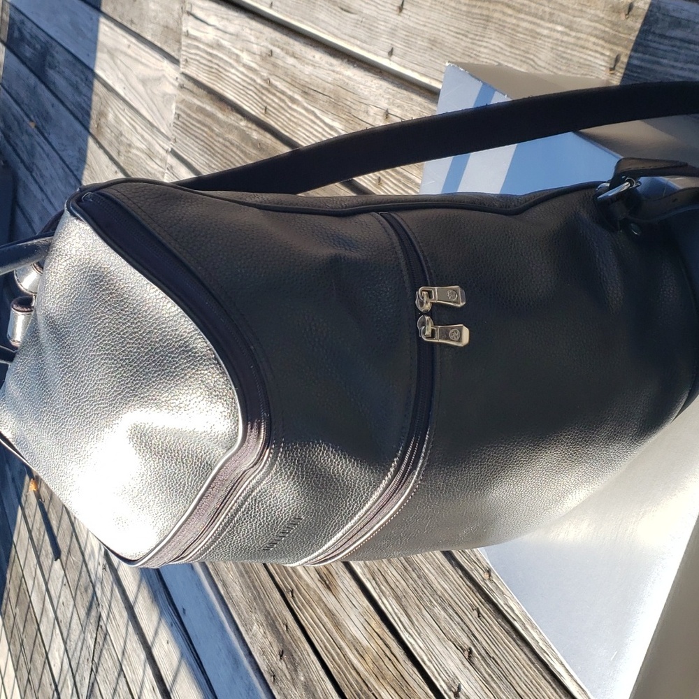Longchamp leather back pack